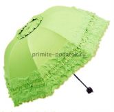 Кружевной зонт светло-зелёный