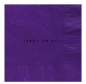 Бумажные салфетки однотонные фиолетовые