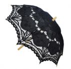 Зонт кружевной чёрный