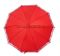 Свадебный зонт красный с узорным краем