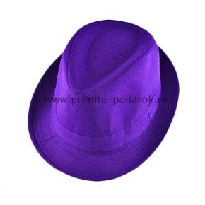 Шляпа стильная фиолетовая