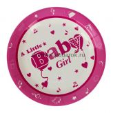 Набор бумажных тарелок "Baby Girl"