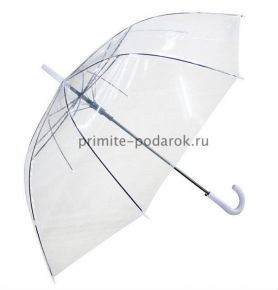 Прозрачный зонт белый