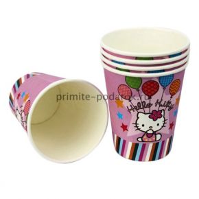 Бумажные стаканы "Hello Kitty"