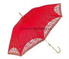 Свадебный зонт красный с узором