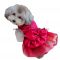 Платье для собаки с бантиком красное
