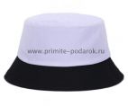 Шляпа панама котелок чёрно-белая