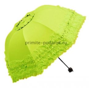 Кружевной зонт салатовый