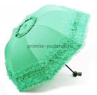Кружевной зонт бледно-зелёный