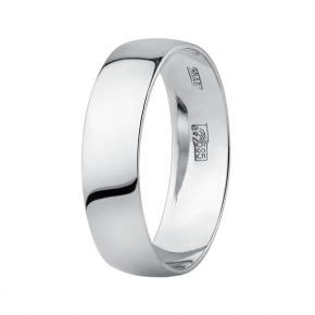Обручальное кольцо 125000-1-Б ювелирное украшение. Размер: 22.5; Вес: 2.58