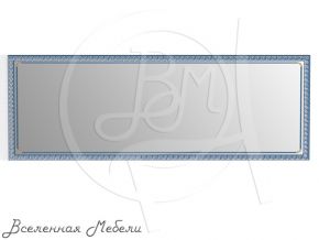 Зеркало настенное 119Б цвет рамы синий металлик греческий орнамент ЕвроЗеркало