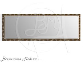 Зеркало 119Б цвет рамы тосканский орех орнамент цветок ЕвроЗеркало