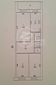 3-комнатная квартира Московская область, Химки, микрорайон Сходня, Первомайская улица 30