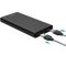 Портативное зарядное устройство 10000mAh 2 USB с функцией быстрой зарядки и кабелем в комплекте (Черный)  Epik