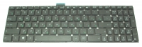 Клавиатура для ноутбука Asus X555L черная (плоский ENTER)