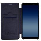 Nillkin Qin натур. кожа | Чехол-книжка для Samsung A530 Galaxy A8 (2018) (Черный)  Nillkin