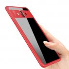 Rock Clarity | Прозрачный чехол для Huawei Mate 10 с противоударным бампером (Красный / Red)  ROCK