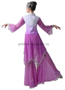 Китайский брючный костюм женский фиолетовый