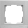 WL04-Frame-01 /Рамка на 1 пост (серебряный)
