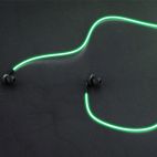 Светящиеся в такт музыке наушники Luminous Glow (Зеленый)  Epik