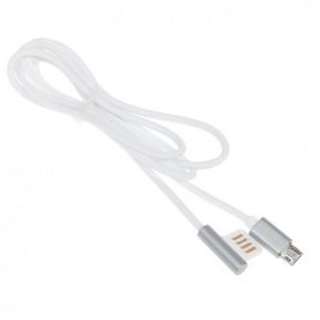 Remax Emperor | Дата кабель USB to MicroUSB с угловым штекером USB (100 см) (Серебряный)  Remax