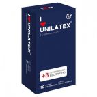 Unilatex Ультрапрочные презервативы Unilatex Extra Strong - 12 шт. + 3 шт. в подарок