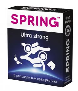 SPRING Ультрапрочные презервативы SPRING ULTRA STRONG - 3 шт.