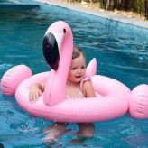 Надувной детский круг фламинго Baby Inflatable Swan