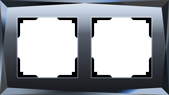 WL08-Frame-02/Рамка на 2 поста  (черный)