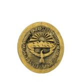 Герб Киргизии, бронза (30х30х1,2) № 69
