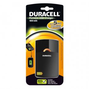 Внешний аккумулятор DURACELL Portable USB Charger 1800mAh BL1 <span style="white-space:nowrap;"><i class="icon16 color" style="background:#000000;"></i>DURACELL</span>