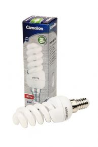 Лампа Camelion FC9-FS-T2/842/E14 MINI BL1 <span style="white-space:nowrap;"><i class="icon16 color" style="background:#000000;"></i>CAMELION</span>