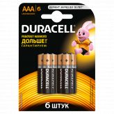 Батарейка DURACELL LR03 BL6 <span style="white-space:nowrap;"><i class="icon16 color" style="background:#000000;"></i>DURACELL</span>