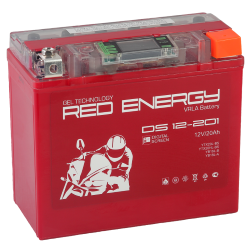 Мото аккумулятор Red Energy (RE) DS 12-201 YTX20L-BS <span style="white-space:nowrap;"><i class="icon16 color" style="background:#DE2E5E;"></i>RED ENERGY</span>