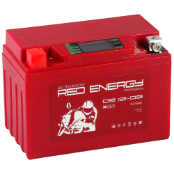 Мото аккумулятор Red Energy (RE) DS 12-09 YTX9-BS <span style="white-space:nowrap;"><i class="icon16 color" style="background:#DE2E5E;"></i>RED ENERGY</span>