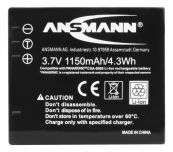 Аккумулятор ANSMANN A-Pan CGA S005  5022783/05 <span style="white-space:nowrap;"><i class="icon16 color" style="background:#000000;"></i>ANSMANN</span>