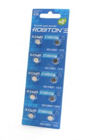 Батарейка ROBITON STANDARD R-AG1-0-BL10 AG1 (0% Hg) BL10 <span style="white-space:nowrap;"><i class="icon16 color" style="background:#2A2F77;"></i>ROBITON</span>