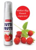 Биоритм Гель-смазка Tutti-frutti с земляничным вкусом - 30 гр.