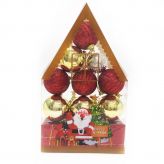 Набор новогодних елочных украшений Merry X-Mas, 12 шт (Диаметр шаров - 4 см)
