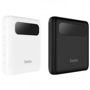 HOCO B20 | Портативное зарядное устройство Power Bank с двумя выходами USB и экраном (10000 mAh)  Epik