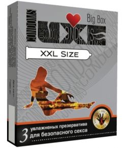 Luxe Презервативы большого размера LUXE XXL size - 3 шт.