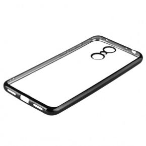 Прозрачный силиконовый чехол для Xiaomi Redmi 5 с глянцевой окантовкой (Черный)  Epik
