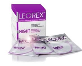 Антивозрастная ночная маска для лица  Leorex (Леорекс) 10 штук Leorex