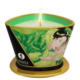Shunga Массажная свеча Exotic Green Tea с ароматом зелёного чая - 170 мл.