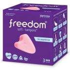 Freedom Женские гигиенические тампоны без веревочки FREEDOM normal - 3 шт. (розовый)