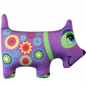 Игрушка "Собака" фиолетовая антистресс Подушки-антистресс