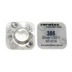 Батарейка RENATA SR43W       386  (0%Hg) <span style="white-space:nowrap;"><i class="icon16 color" style="background:#000000;"></i>RENATA</span>