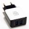 IKAKU Thunder | Сетевое зарядное устройство с двумя разъемами USB (2,5А) (Белый)  Epik