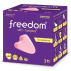 Freedom Женские гигиенические тампоны без веревочки FREEDOM mini - 3 шт. (розовый)