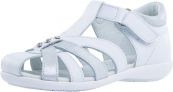 Модель: 422049-21 белые Туфли летние для девочек кожаные "Котофей"